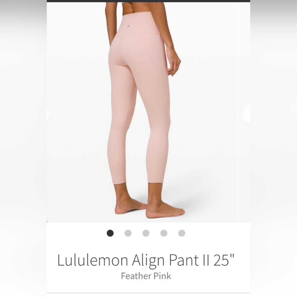 RARE NWT 🍋Lululemon🍋 Align Leggings Feather Pink Size 2